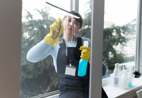 Nettoyage de vitres intérieures et extérieures au Bonhomme